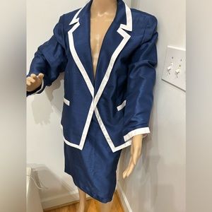 Lovely Trim Skirt Suit!